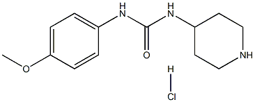 1-(4-Methoxyphenyl)-3-(piperidin-4-yl)urea hydrochloride Structure