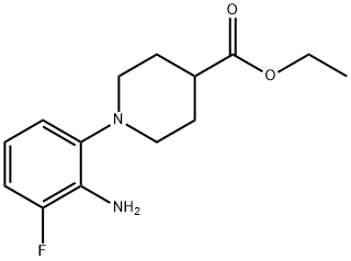 Ethyl 1-(2-amino-3-fluorophenyl)piperidine-4-carboxylate Structure