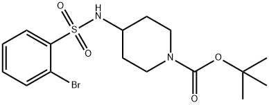 tert-Butyl 4-(2-bromophenylsulfonamido)piperidine-1-carboxylate Structure