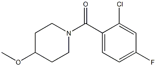 (2-chloro-4-fluorophenyl)-(4-methoxypiperidin-1-yl)methanone Structure