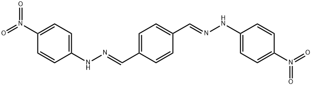 1,1'-[1,4-phenylenedi(methylylidene)]bis[2-(4-nitrophenyl)hydrazine] 구조식 이미지