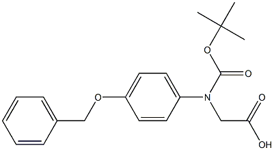 N-Boc-S-4-(phenylmethoxy)-phenylglycine Structure