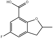 5-fluoro-2-methyl-2,3- dihydrobenzofuran -7-carboxylic acid Structure