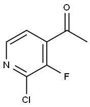 1-(2-CHLORO-3-FLUOROPYRIDIN-4-YL)ETHANONE 구조식 이미지