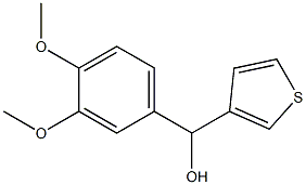 (3,4-DIMETHOXYPHENYL)(THIOPHEN-3-YL)METHANOL 구조식 이미지