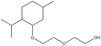 2-(2-(2-isopropyl-5-methylcyclohexyloxy)ethoxy)ethanol Structure