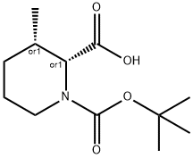 Cis-3-Methyl-Piperidine-1,2-Dicarboxylic Acid 1-Tert-Butyl Ester Structure