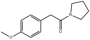 methyl 4-[2-oxo-2-(1-pyrrolidinyl)ethyl]phenyl ether Structure