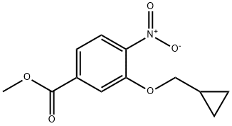 METHYL 3-(CYCLOPROPYLMETHOXY)-4-NITROBENZOATE Structure
