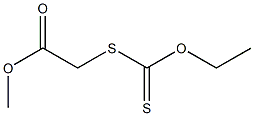 Acetic acid, [(ethoxythioxomethyl)thio]-, methyl ester Structure