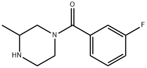 1-(3-fluorobenzoyl)-3-methylpiperazine 구조식 이미지