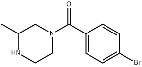 1-(4-bromobenzoyl)-3-methylpiperazine Structure