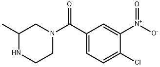 1-(4-chloro-3-nitrobenzoyl)-3-methylpiperazine 구조식 이미지