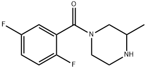 1-(2,5-difluorobenzoyl)-3-methylpiperazine 구조식 이미지