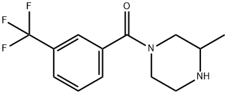 3-methyl-1-[3-(trifluoromethyl)benzoyl]piperazine 구조식 이미지