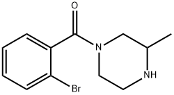 1-(2-bromobenzoyl)-3-methylpiperazine Structure