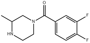 1-(3,4-difluorobenzoyl)-3-methylpiperazine Structure