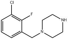 1-[(3-chloro-2-fluorophenyl)methyl]piperazine Structure