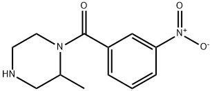 2-methyl-1-(3-nitrobenzoyl)piperazine 구조식 이미지