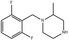 1-[(2,6-difluorophenyl)methyl]-2-methylpiperazine 구조식 이미지