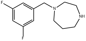 1-[(3,5-difluorophenyl)methyl]-1,4-diazepane Structure