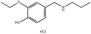 2-ethoxy-4-[(propylamino)methyl]phenol hydrochloride Structure