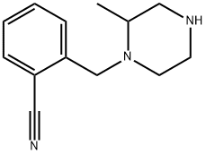 2-[(2-methylpiperazin-1-yl)methyl]benzonitrile 구조식 이미지