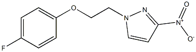 1-[2-(4-fluorophenoxy)ethyl]-3-nitropyrazole Structure