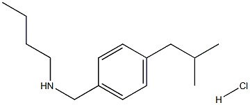 butyl({[4-(2-methylpropyl)phenyl]methyl})amine hydrochloride Structure