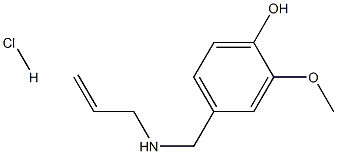 2-methoxy-4-{[(prop-2-en-1-yl)amino]methyl}phenol hydrochloride 구조식 이미지