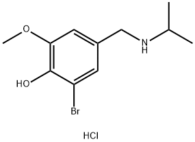 2-bromo-6-methoxy-4-{[(propan-2-yl)amino]methyl}phenol hydrochloride 구조식 이미지