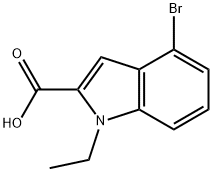 4-bromo-1-ethyl-1H-indole-2-carboxylic acid Structure