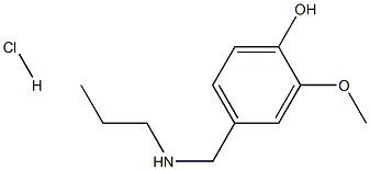 2-methoxy-4-[(propylamino)methyl]phenol hydrochloride 구조식 이미지