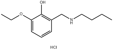 2-[(butylamino)methyl]-6-ethoxyphenol hydrochloride Structure