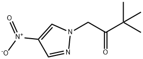 3,3-dimethyl-1-(4-nitro-1H-pyrazol-1-yl)butan-2-one 구조식 이미지