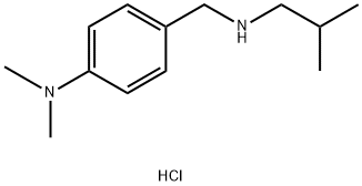 N,N-dimethyl-4-{[(2-methylpropyl)amino]methyl}aniline dihydrochloride 구조식 이미지