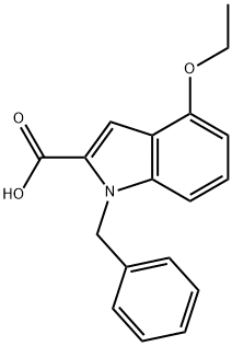 1-benzyl-4-ethoxy-1H-indole-2-carboxylic acid Structure