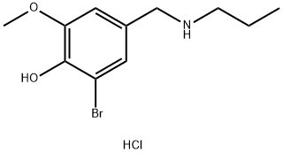 2-bromo-6-methoxy-4-[(propylamino)methyl]phenol hydrochloride Structure