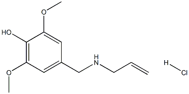 2,6-dimethoxy-4-{[(prop-2-en-1-yl)amino]methyl}phenol hydrochloride 구조식 이미지