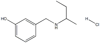 3-{[(butan-2-yl)amino]methyl}phenol hydrochloride 구조식 이미지