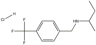 (butan-2-yl)({[4-(trifluoromethyl)phenyl]methyl})amine hydrochloride Structure