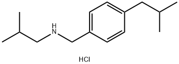 (2-methylpropyl)({[4-(2-methylpropyl)phenyl]methyl})amine hydrochloride 구조식 이미지