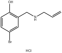 4-bromo-2-{[(prop-2-en-1-yl)amino]methyl}phenol hydrochloride 구조식 이미지