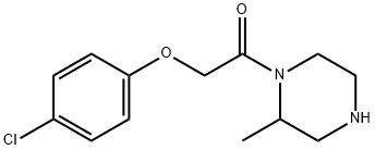 2-(4-chlorophenoxy)-1-(2-methylpiperazin-1-yl)ethan-1-one 구조식 이미지