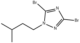 3,5-dibromo-1-(3-methylbutyl)-1H-1,2,4-triazole 구조식 이미지
