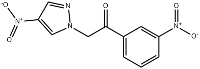 2-(4-nitro-1H-pyrazol-1-yl)-1-(3-nitrophenyl)ethan-1-one 구조식 이미지