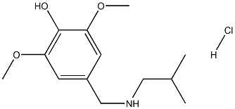 2,6-dimethoxy-4-{[(2-methylpropyl)amino]methyl}phenol hydrochloride 구조식 이미지