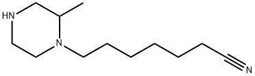 7-(2-methylpiperazin-1-yl)heptanenitrile Structure