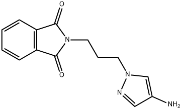 2-[3-(4-amino-1H-pyrazol-1-yl)propyl]-2,3-dihydro-1H-isoindole-1,3-dione Structure