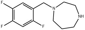 1-[(2,4,5-trifluorophenyl)methyl]-1,4-diazepane 구조식 이미지